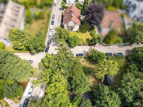 Ansicht Grundstück - Wunderschönes Baugrundstück mit Altbestand und direkten Zugang zur Würm