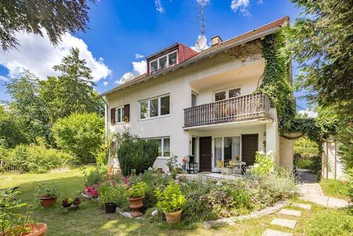 Ansicht Garten Süden - Mehrfamilienhaus, Wohnhaus mit 271,00 m² in München zum Kaufen