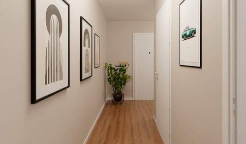 Im Flur empfangen Sie Ihre Gäste - Etagenwohnung mit 74,70 m&sup2; in Hasloh zum Kaufen