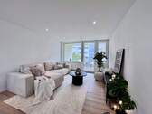 Wohnbereich - Hochwertige, sanierte 3,5-Zimmer-Etagenwohnung mit Südbalkon und Stellplatz in Göppingen