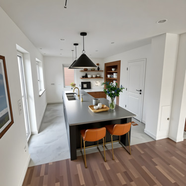 Küche - Doppelhaushälfte mit 138,00 m&sup2; in Riedering zur Miete