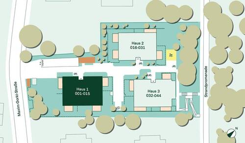 Lage der Ferienwohnung im Quartier - 