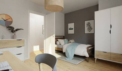 Visualisierung des Zimmers 2 der Eigentumswohnung - 4 Zimmer Etagenwohnung in Göhren