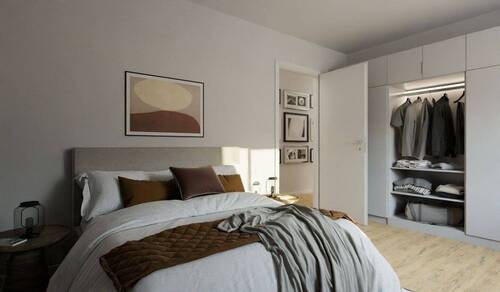 Visualisierung des Zimmers der Eigentumswohnung - 