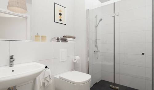 Visualisierung des Badezimmers 2 der Eigentumswohnung - 