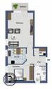 1a Osterholder Grundriss 1OG links Wohnung 5 .jpg - 2 Zimmer Etagenwohnung zur Miete in Pinneberg