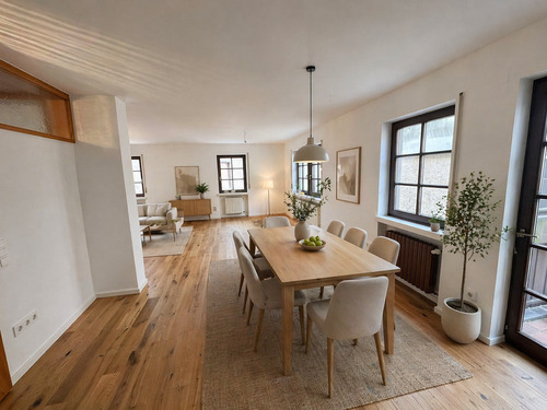 Essbereich - virtuelles Staging - Mehrfamilienhaus, Wohnhaus mit 210,00 m&sup2; in Volkach zum Kaufen