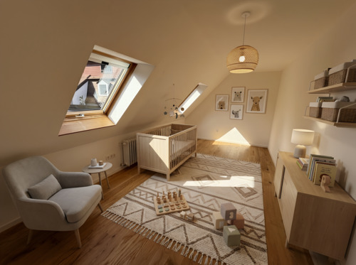 Kinderzimmer 1 DG - virtuelles Staging - 