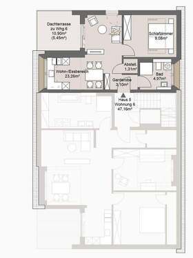 Wohnung 6 im DG - Etagenwohnung mit 47,20 m&sup2; in Grafing bei München zum Kaufen