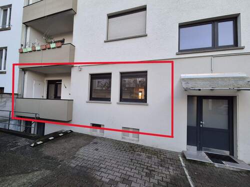 Innenhof Balkon - 3 Zimmer Etagenwohnung in Pforzheim