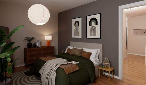 Ein komfortables Schlafzimmer - Etagenwohnung mit 127,80 m&sup2; in Düsseldorf zum Kaufen