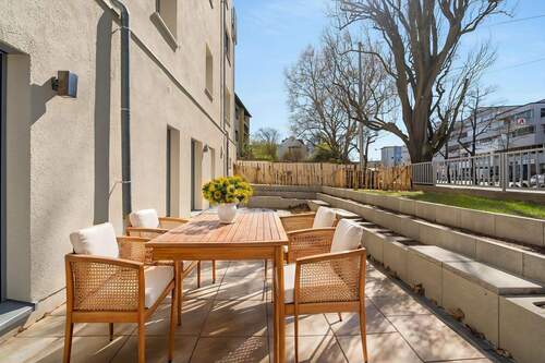 Terrasse Beispielansicht - 1 Zimmer Etagenwohnung in Darmstadt