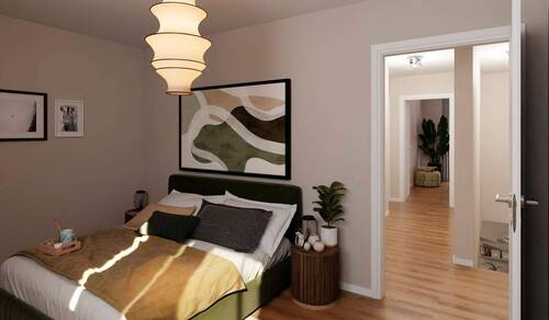 Ein gemütliches Schlafzimmer - 