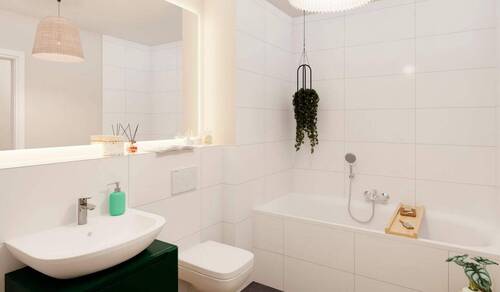 In der Badewanne können Sie den Abend gemütlich au - 