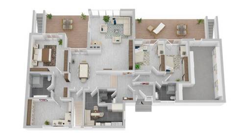 3D Wohnbeispiel EG - 