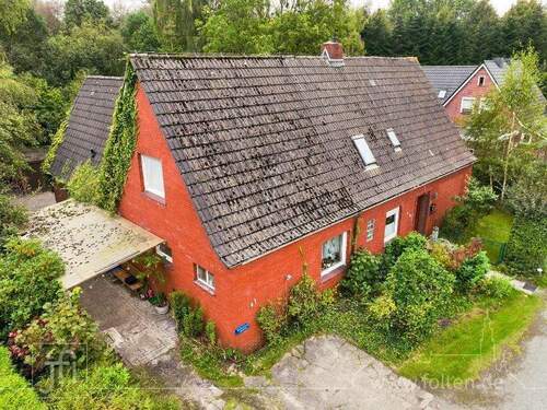 Aussenansicht Straßenseite - Handwerker und Naturliebhaber aufgepasst: Wohnhaus auf großem Naturgrundstück