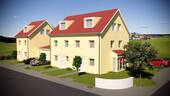 Vorne - Provisionsfrei: Baugrundstück mit Baugenehmigung für 3 DHH, je ca. 140m² Wfl., gesamt ca. 420m²