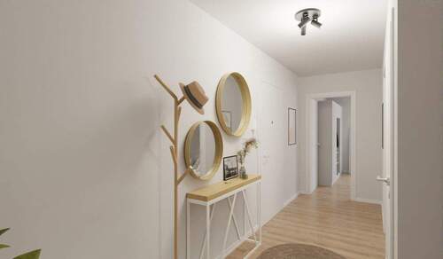 Heller und freundlicher Eingangsbereich - 