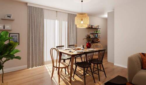 Lichtdurchfluteter Essbereich - 5 Zimmer Etagenwohnung in Wildau