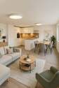 Wohnen/Essen - Kernsanierte Wohnung in Dorfmitte mit hochwertigem Ausbaustandard, neuer Küche und Terrasse
