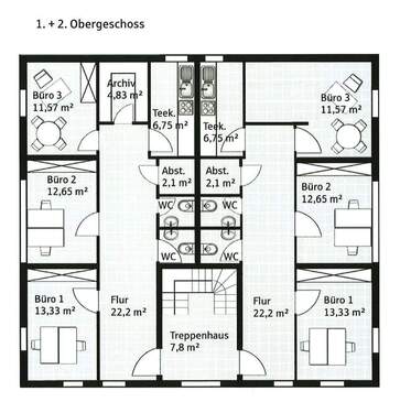1. + 2. Obergeschoss - 