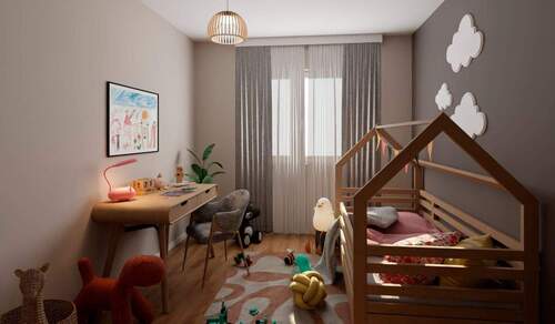 Viel Platz zum Spielen im Kinderzimmer - 