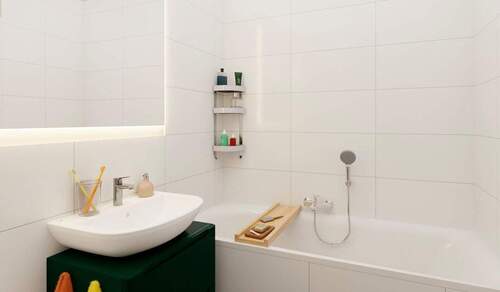 Modernes Badezimmer mit Badewanne - 
