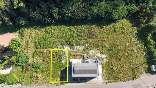 Grundstück Luftbild DHH links 276 m² - Familienfreundliches Baugrundstück im Wohnpark Hausenstraße - Ideal für eine Doppelhaushälfte