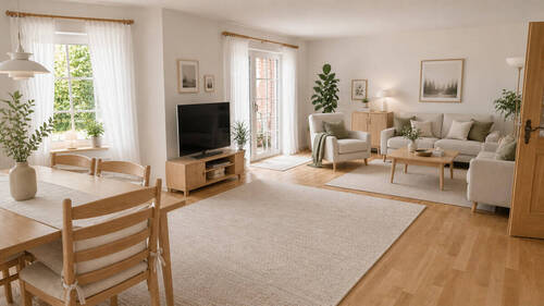 Wohnzimmer Visualisierung - 5 Zimmer Einfamilienhaus in Buchholz in der Nordheide / Holm-Seppensen