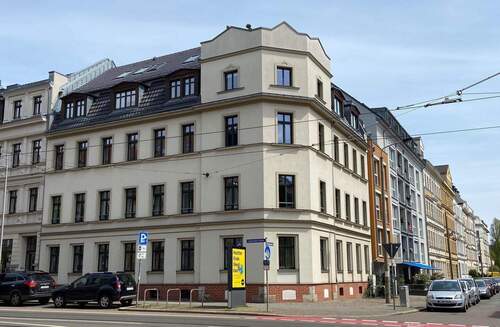 Hausansicht - 2 Zimmer Etagenwohnung zur Miete in Leipzig