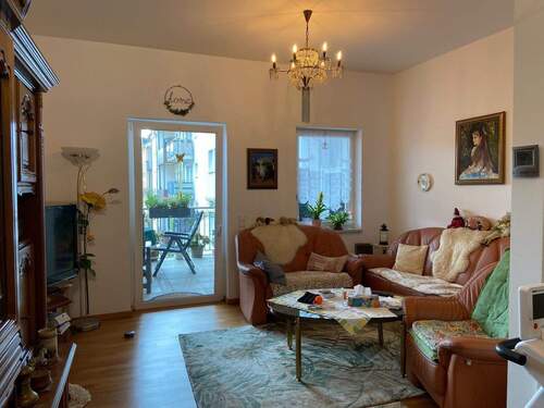 Wohnzimmer - Etagenwohnung mit 64,00 m² in Leipzig zur Miete