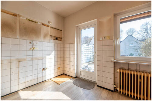 Küche mit anliegender Terrasse - 