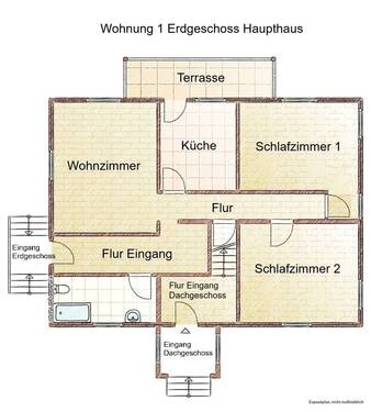 Wohnung 1 Erdgeschoss Haupthaus - 