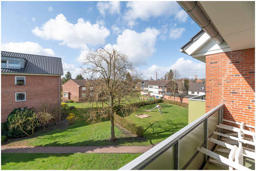 Ausblick vom Balkon - 2 Zimmer Etagenwohnung zum Kaufen in Elmshorn