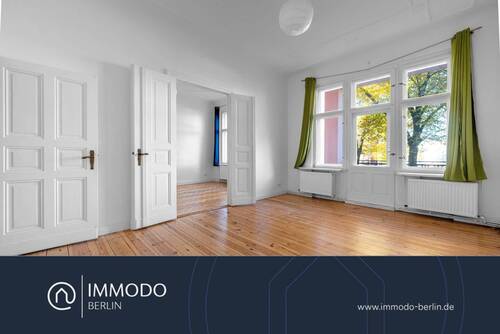 Wohnzimmer - ?? Altbau Traum an der Spree - Herrschaftliche 3,5 Zimmer Wohnung mit Aufzug, Balkon und HWR