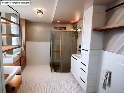 KI generierte Badgestaltung - 