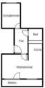 Grundriss - 2 Zimmer Etagenwohnung zur Miete in Halle (Saale)