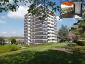 Etagenwohnung im 4.OG - 3- Zimmerwohnung mit schönem Ausblick, mit Sonnenloggia und 2 Stellplätzen