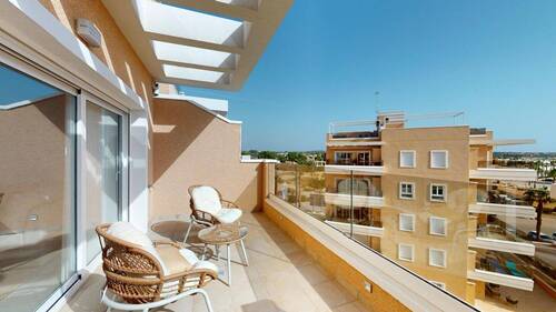 Balkon - Spanien Immobilien - Modernes 4-Zimmer-Apartment in El Raso - Guardamar del Segura