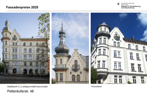 Fassadenpreis der Stadt München - Neubau 4 Zi.-Galerie Dachterrassen-Wohnung in einem denkmalgesch. Altbau zu verm.