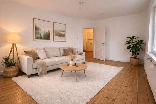 Helles Eckwohnzimmer - 3 Zimmer Etagenwohnung zur Miete in Hamburg