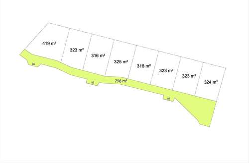 Lageplan mit Grundstücksgrößen - 