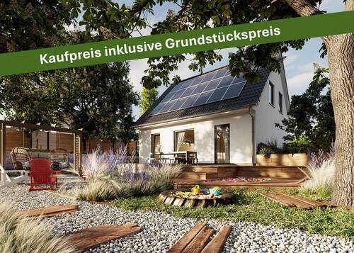 Einfamilienhaus-Flair-110-Garten-dark - Mit Grundstück: Ein Town & Country Haus mit Charme in Langensalza - heimelig und stilvoll