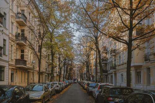 Blick in der Erdmannstr. - 