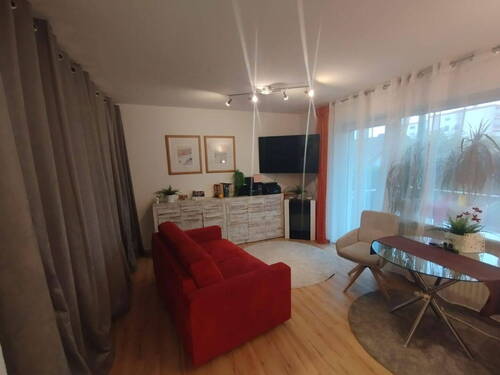 Wohnzimmer - Etagenwohnung mit 36,90 m² in Friedrichshafen zum Kaufen