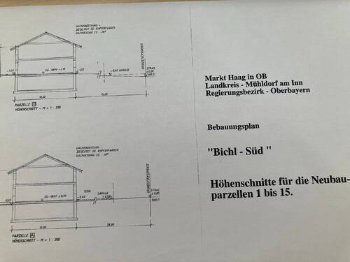 Bebauungsplan2 - Grundstück in Haag