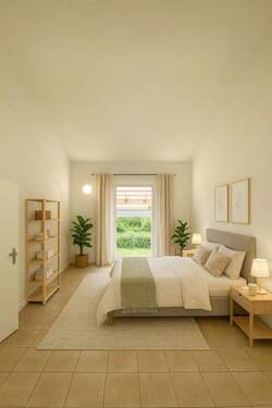Veranschaulichung Schlafzimmer - 2 Zimmer Etagenwohnung zum Kaufen in Steinburg