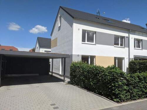 Haus Ansicht von Strasse - Neu - Familientraum in Flein - Garten - Energie Effizient - Spielstrasse