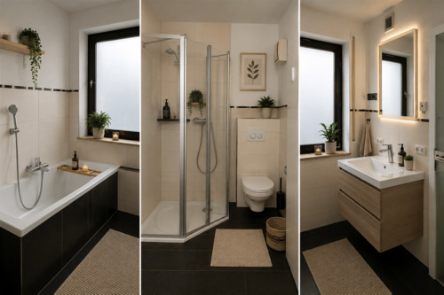 Badezimmer - virtually staged - 
