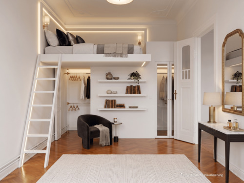 Unverbindliche Visualisierung - Etagenwohnung mit 124,10 m&sup2; in Berlin zum Kaufen